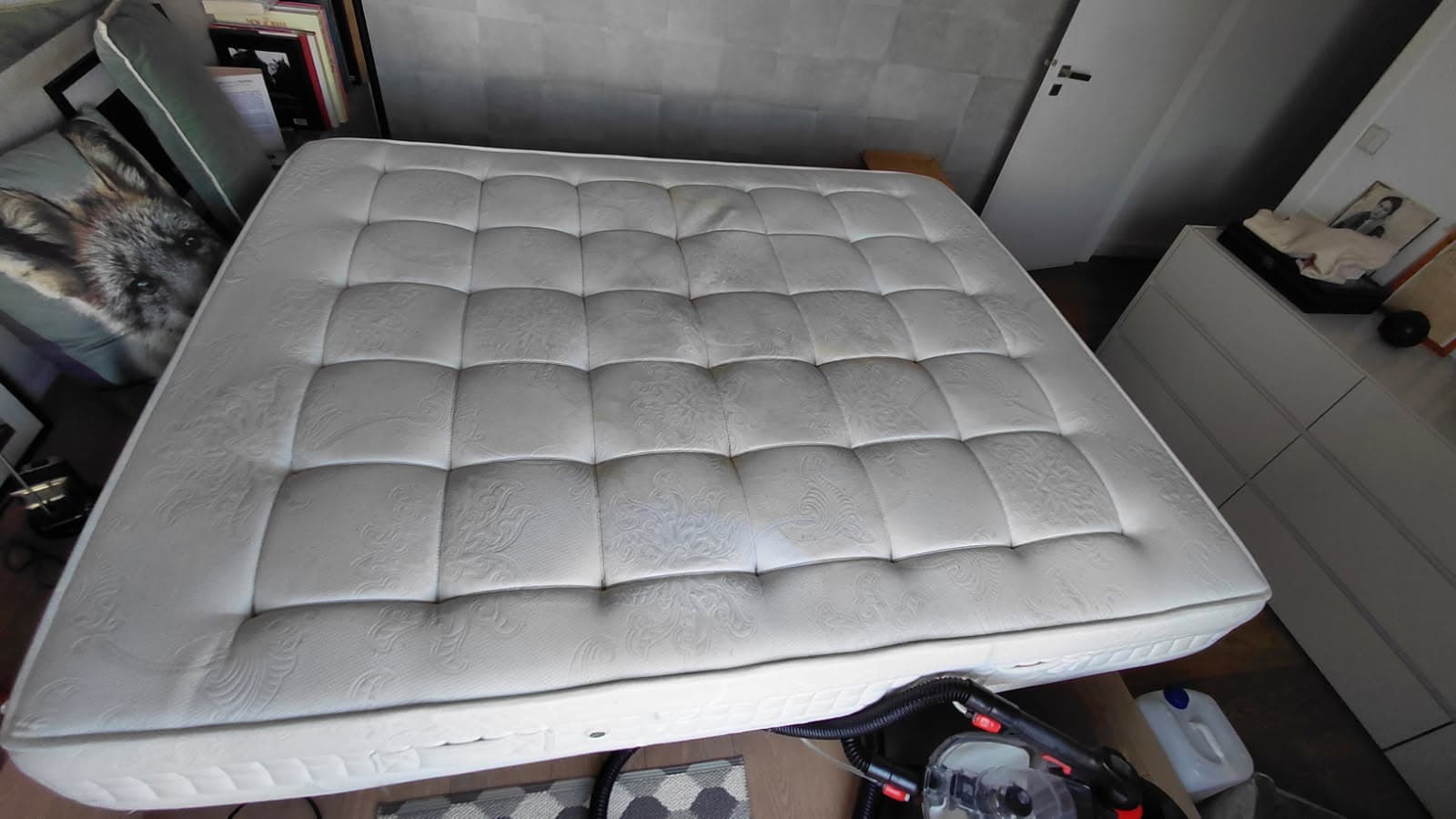 Matelas king size - Après nettoyage